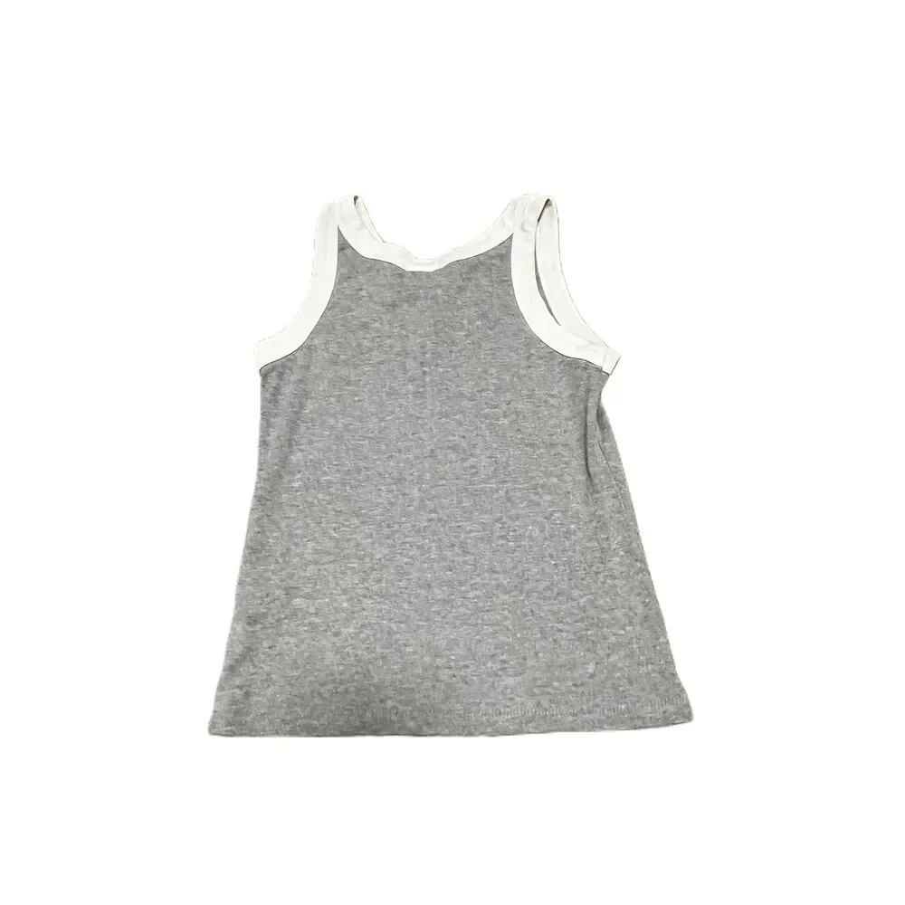 Nike Gray Sleeveless Scoop Neck Logo Tank Top Womens Size S - Picture 2 of 5
